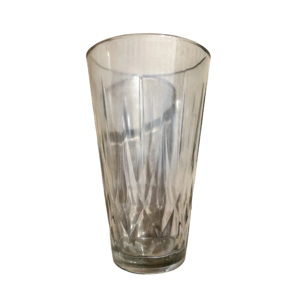 Syndicate Sales Inc Clear Glass Faceted Vase 9